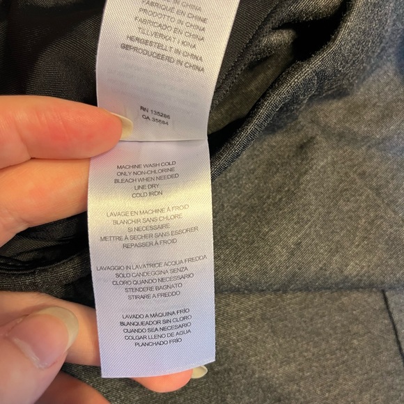 NWT- Lysse Ponte Charcoal Grey High Waist Pants Wrinkle Resistant Waist Shaping - Picture 14 of 15